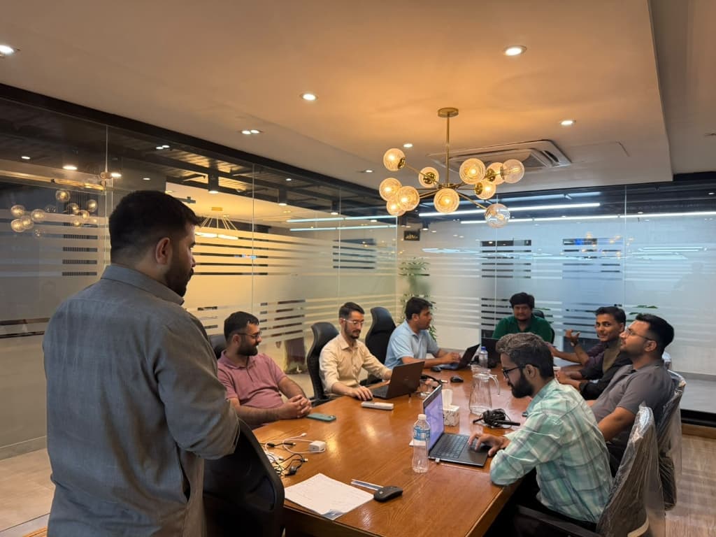 BALITECH leadership team in a strategy meeting